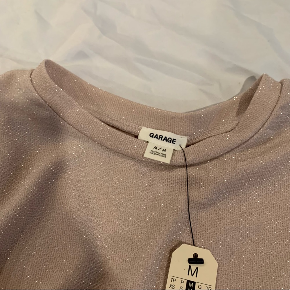 Garage Light Pink Sparkle Top